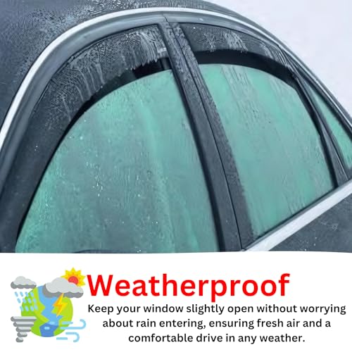 HONDA CR-V MK3 2007-2012 5-door SUV 4-Pieces Wind Deflectors