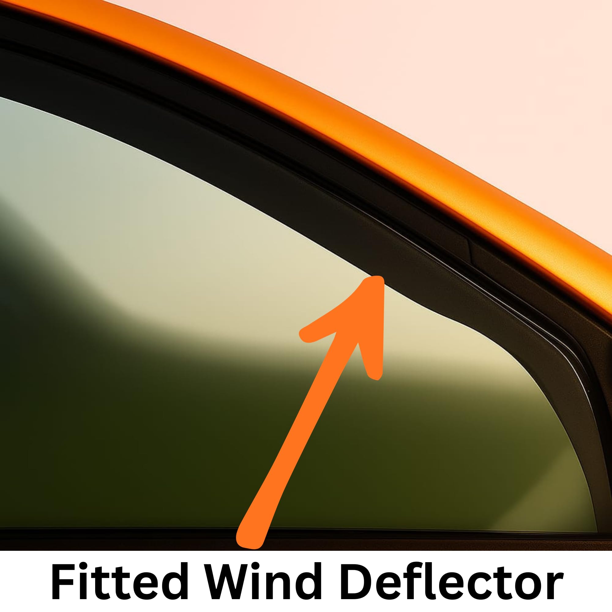 BWS UK Stock: Premium 4-Piece Wind Deflector For HYUNDAI ix35 2010-2015 5 Door SUV Wind Deflectors, Enhance Driving Comfort with Window Visors