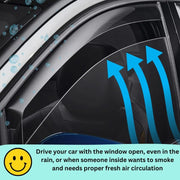 Seat Arona MK1 2017-2025 4 Pieces Set Wind Deflectors