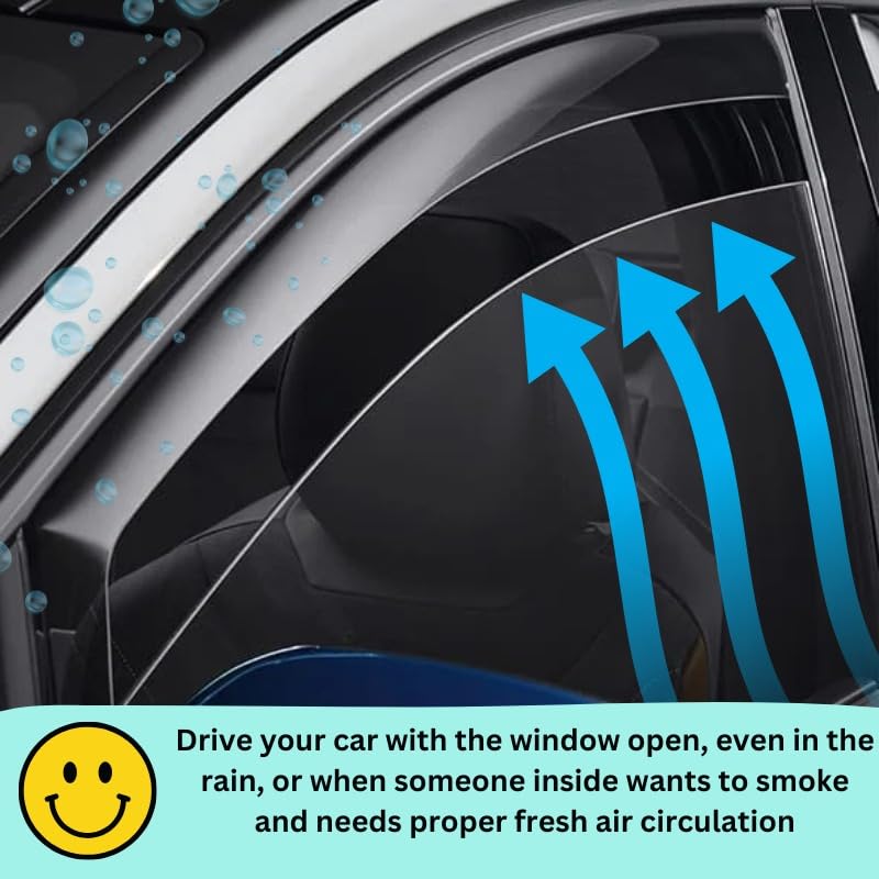 Seat Arona MK1 2017-2025 4 Pieces Set Wind Deflectors