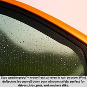 BWS UK Stock: Premium 4-Piece Wind Deflector For Vauxhall Mokka B 2020-up Wind Deflectors, Enhance Driving Comfort with Window Visors