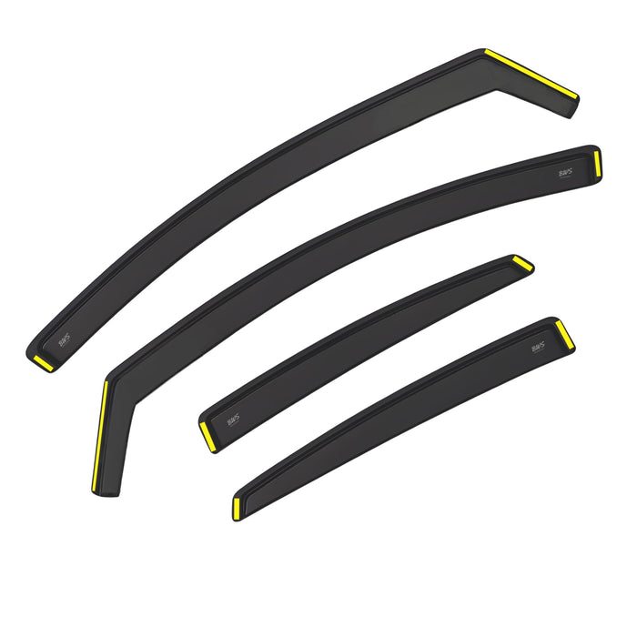 BWS UK Stock: Premium 4-Piece Wind Deflector For TOYOTA PRIUS PLUS 5 doors MPV 2011-up, Enhance Driving Comfort with Window Visors Dark Tinted