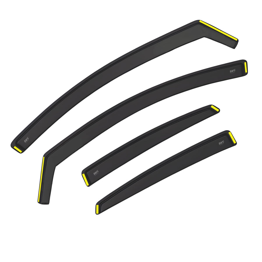 BWS UK Stock: Premium 4-Piece Wind Deflector For TOYOTA PRIUS PLUS 5 doors MPV 2011-up, Enhance Driving Comfort with Window Visors Dark Tinted