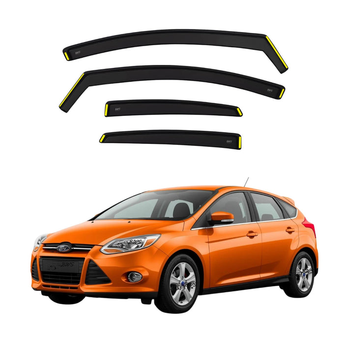 Ford Focus MK3 2010-2017 5-Door Hatchback Saloon 4-pieces Wind Deflectors
