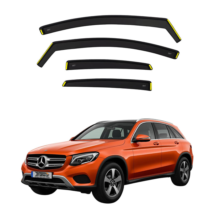 MERCEDES GLC MK1 X253 SUV / 63 AMG 2016-2022 4 pieces Wind Deflectors