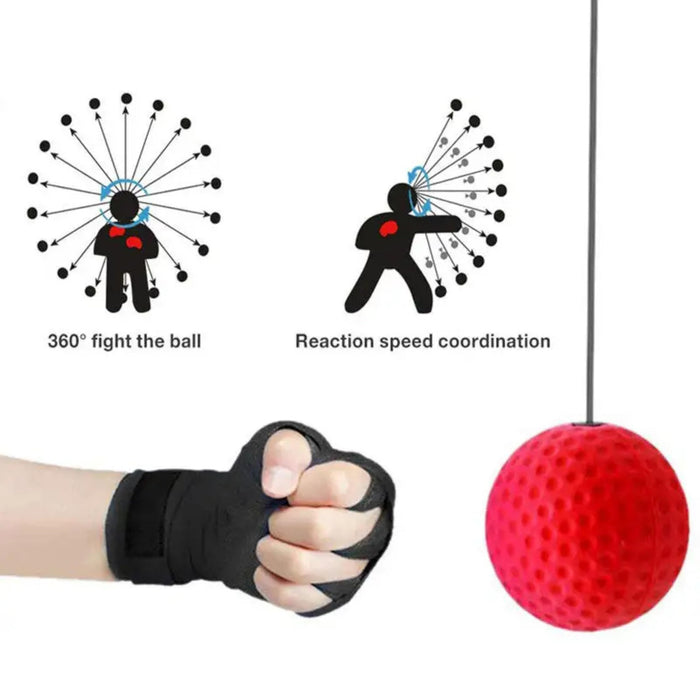 Upgraded Boxing Training Ball with Headband Perfect for Reaction, Punching Speed, Fight Skill, Fitness, Boxing Equipment for MAN Women and KIDS