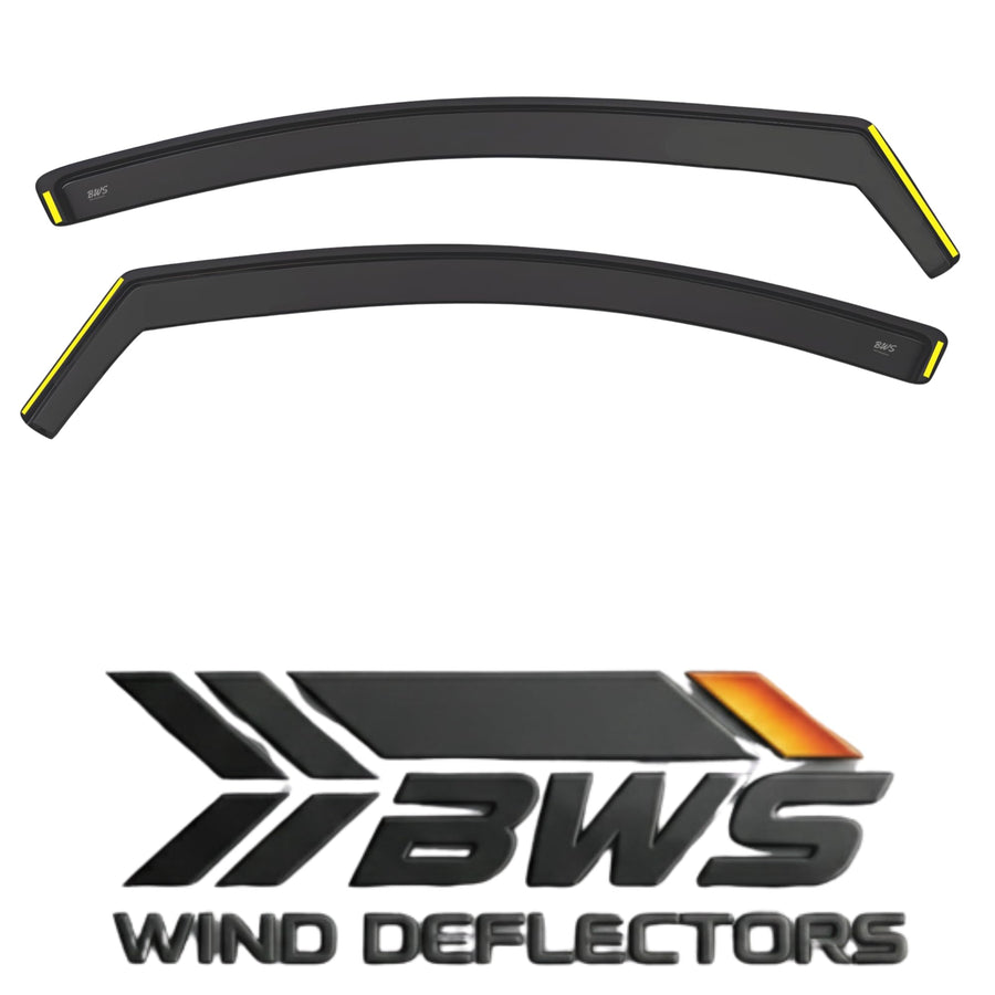 Wind Deflectors fit Volkswagen VW Transporter/Multivan T5 / T6 2003-2023 2-pcs Set - Keep Your Car Ventilated in Rain - Reduce Wind Turbulence In-Channel (BWS)