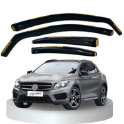 BWS Premium Wind Deflectors For Mercedes GLA X156 2013-2019 4-Pieces, Enhance Driving Comfort with Window Visors (UK Stock) Dark Tinted