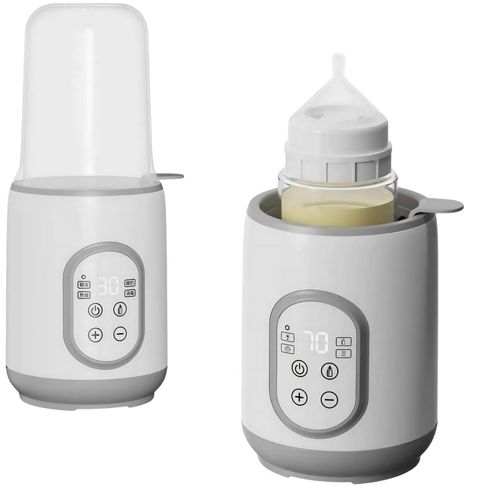 Baby Bottle Warmer with LCD Display, Timer, Smart Temp Control, Auto Shut-Off, Food Warmer & Defrost Function, BPA-Free for Breastmilk & Formula