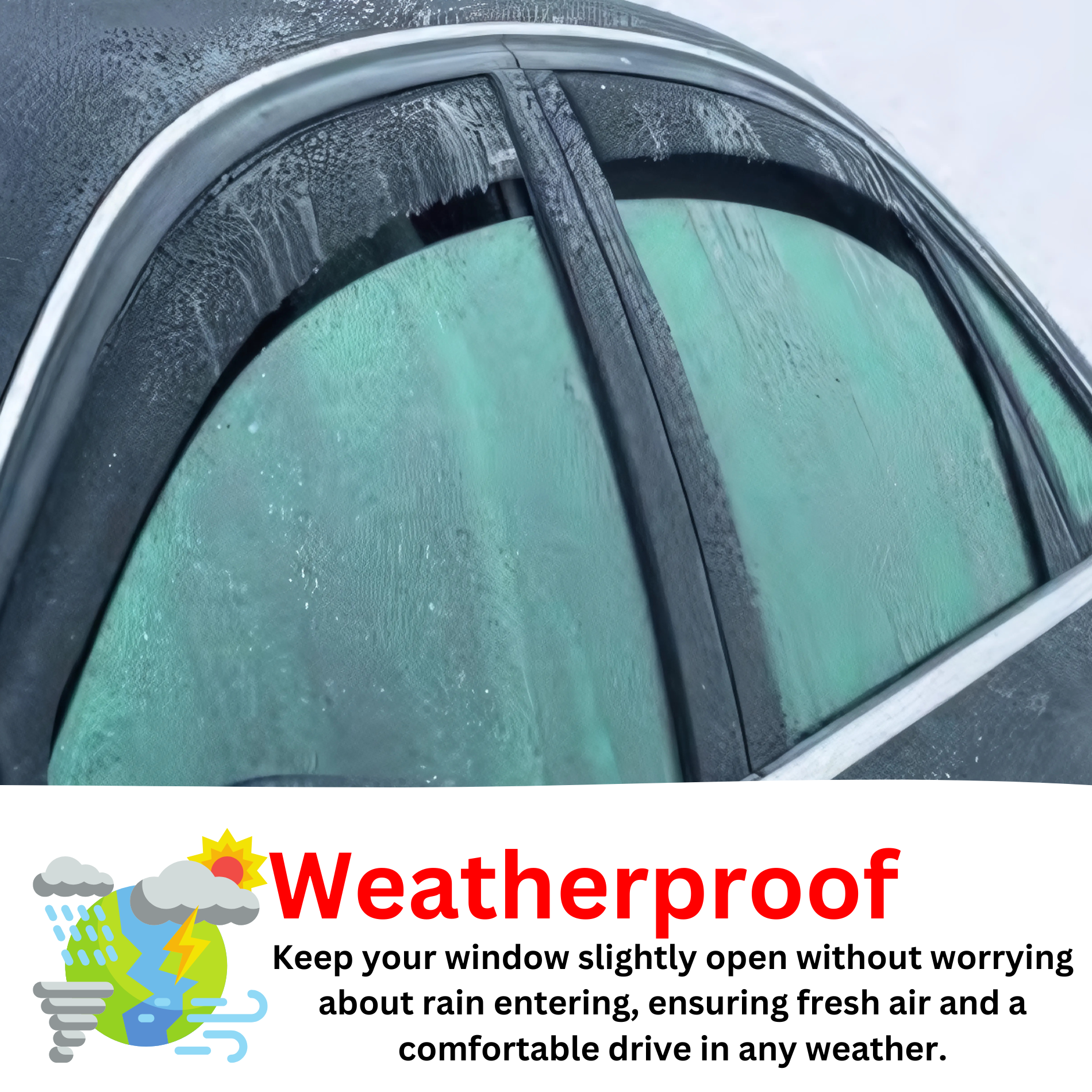 Wind Deflectors for VAUXHALL ASTRA J MK6 2009-2015 5-door Hatchback Saloon 4-pcs