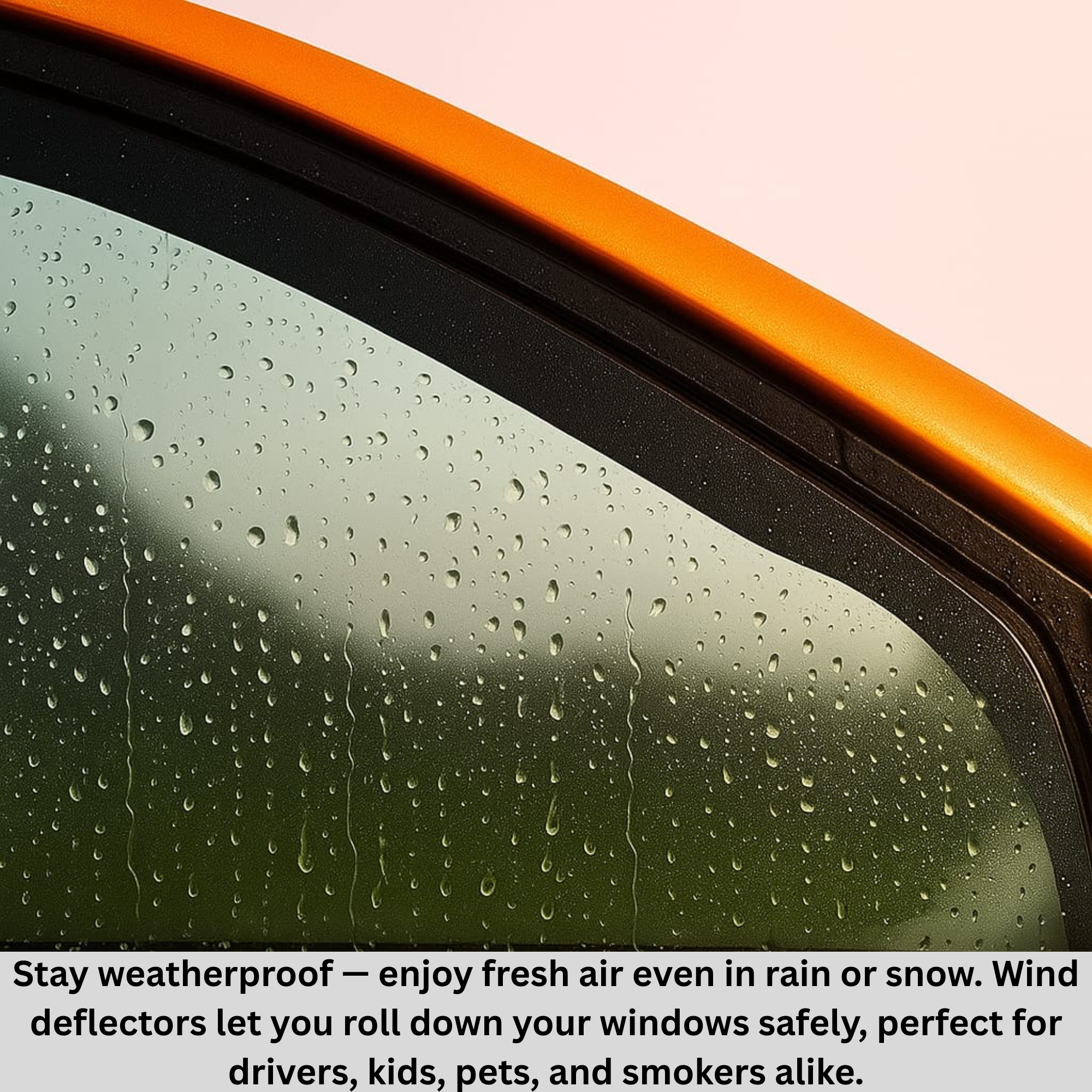 Wind Deflectors fit Fiat 500 / Abarth 595/695 2007-23 3-Door Hatchback Visors