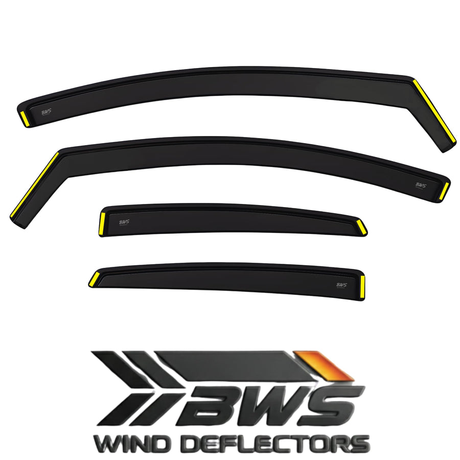 BWS UK Stock: Premium 4-Piece Wind Deflector For TOYOTA PRIUS PLUS 5 doors MPV 2011-up, Enhance Driving Comfort with Window Visors Dark Tinted