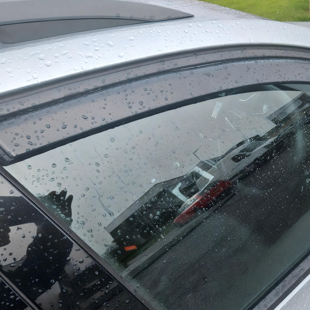 BWS Premium Wind Deflectors For FORD FOCUS MK4 5-doors 2018-onwards 4-Pieces, Enhance Driving Comfort with Window Visors (UK Stock) Dark Tinted