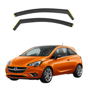 BWS Premium Wind Deflectors For VAUXHALL CORSA D E 3-doors 2006-2019 2-Pieces, Enhance Driving Comfort with Window Visors (UK Stock)