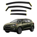 BWS UK Stock: Premium 4-Piece Wind Deflector For HYUNDAI ix35 2010-2015 5 Door SUV Wind Deflectors, Enhance Driving Comfort with Window Visors