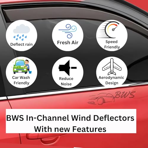 VW Touran MK1 / MK2 2003-2015 5-Doors MPV 4 Pieces Set Wind Deflectors