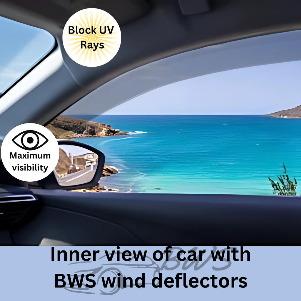 BWS UK Stock: Premium 4-Piece Wind Deflector For HYUNDAI ix35 2010-2015 5 Door SUV Wind Deflectors, Enhance Driving Comfort with Window Visors