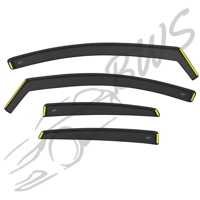 BWS UK Stock: Premium Wind VAUXHALL ZAFIRA B MK2 5-doors 4-Piece 2005-2013, Enhance Driving Comfort with Window Visors, Rain Shields