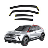 BWS UK Stock: Premium 4-Piece Wind Deflector For Vauxhall Mokka B 2020-up Wind Deflectors, Enhance Driving Comfort with Window Visors