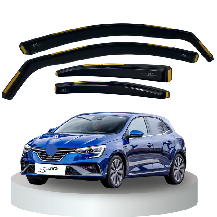 RENAULT MEGANE MK4 5-door Hatchback 2016-onwards 4-Pieces Wind Deflectors