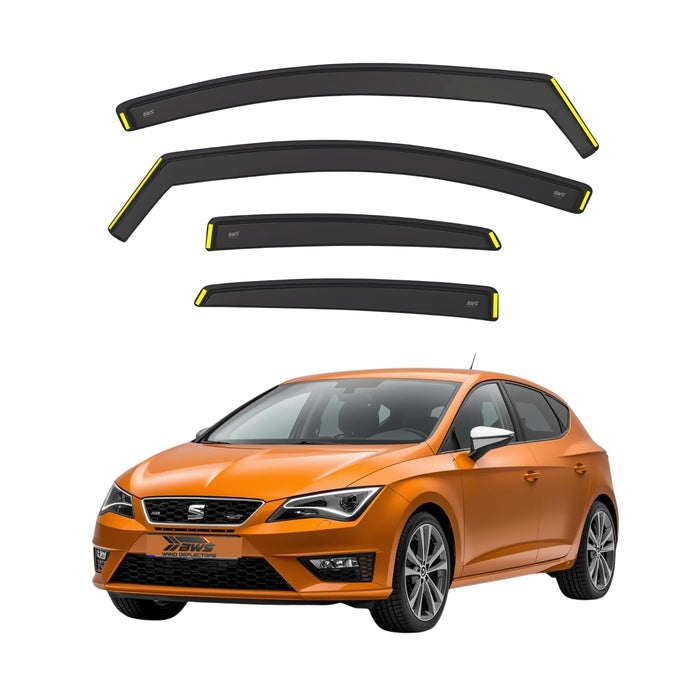 Seat Leon mk3 2012-2020 5 Door Hatchback 4-Pcs Wind Deflectors
